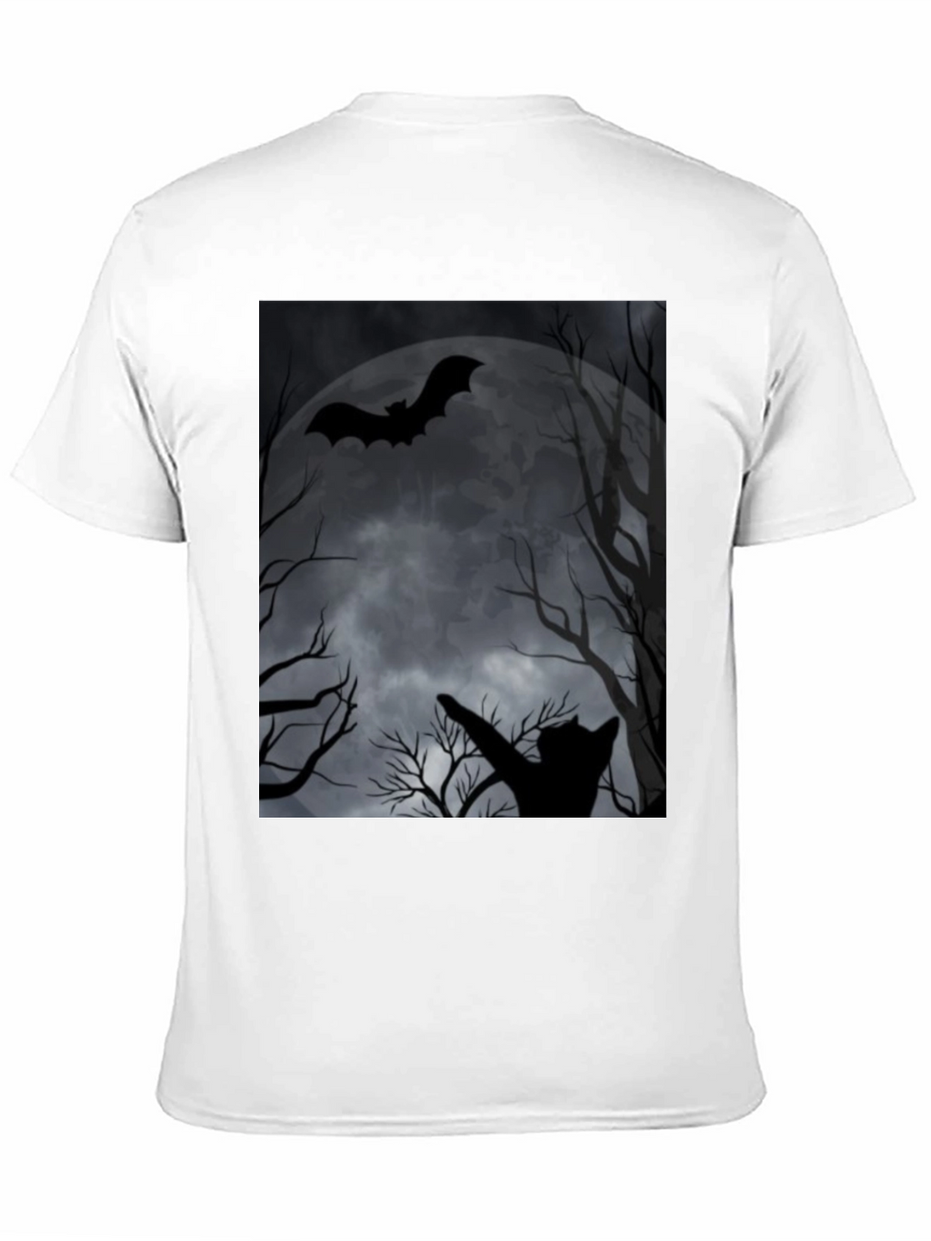 Halloween Cat & Bat T-Shirt