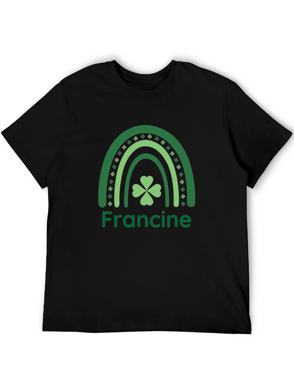 St. Patricks Day Francine Shamrock Rainbow T-Shirt