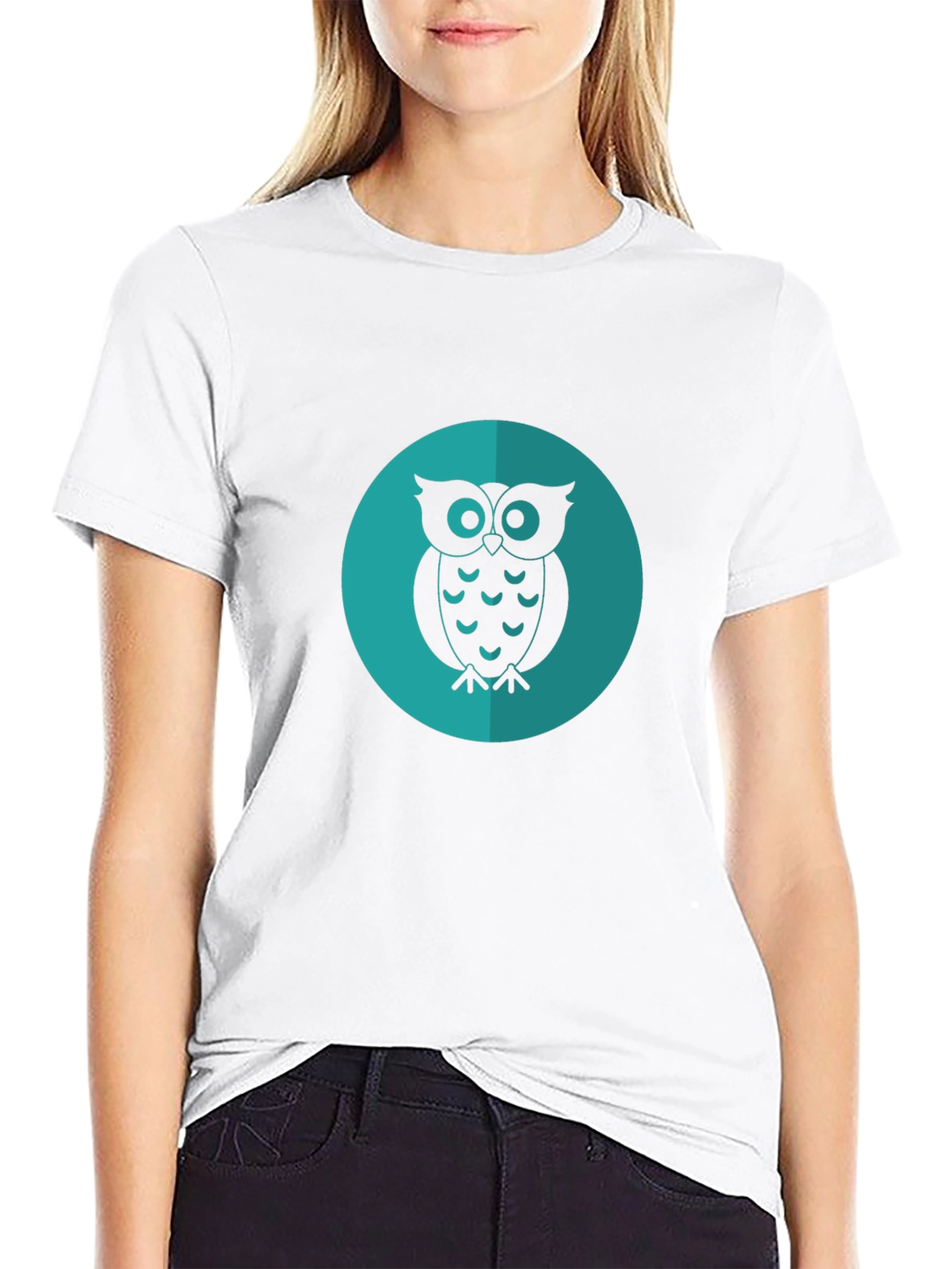 Owl Graphic Tee - Cool & Casual Black T-Shirt