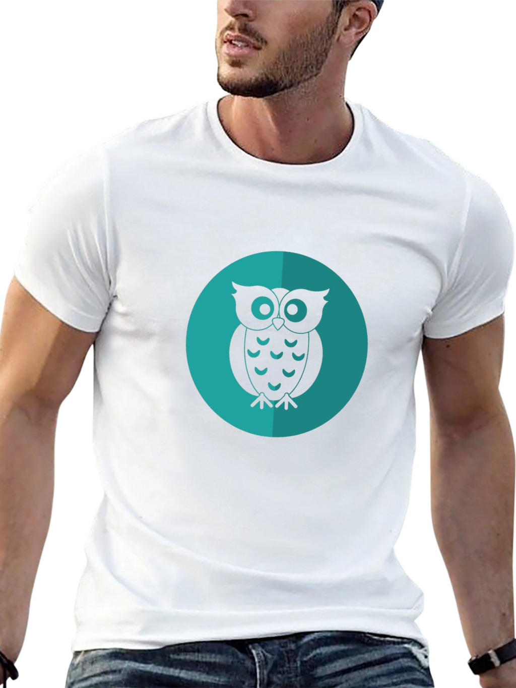 Owl Graphic Tee - Cool & Casual Black T-Shirt