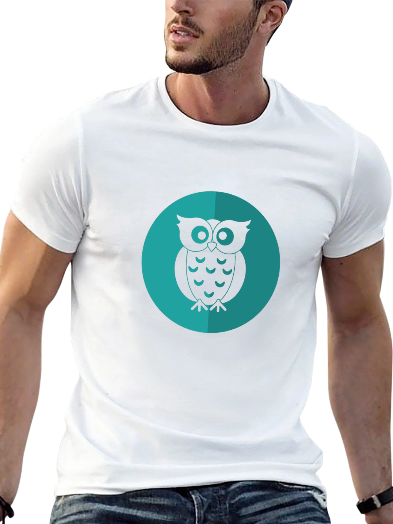 Owl Graphic Tee - Cool & Casual Black T-Shirt