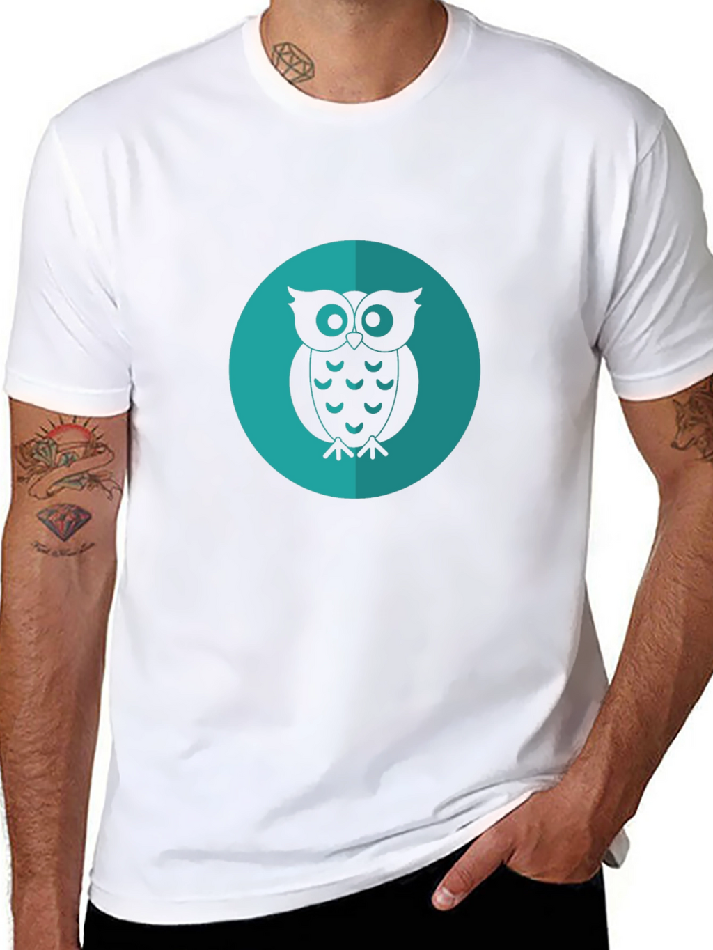 Owl Graphic Tee - Cool & Casual Black T-Shirt