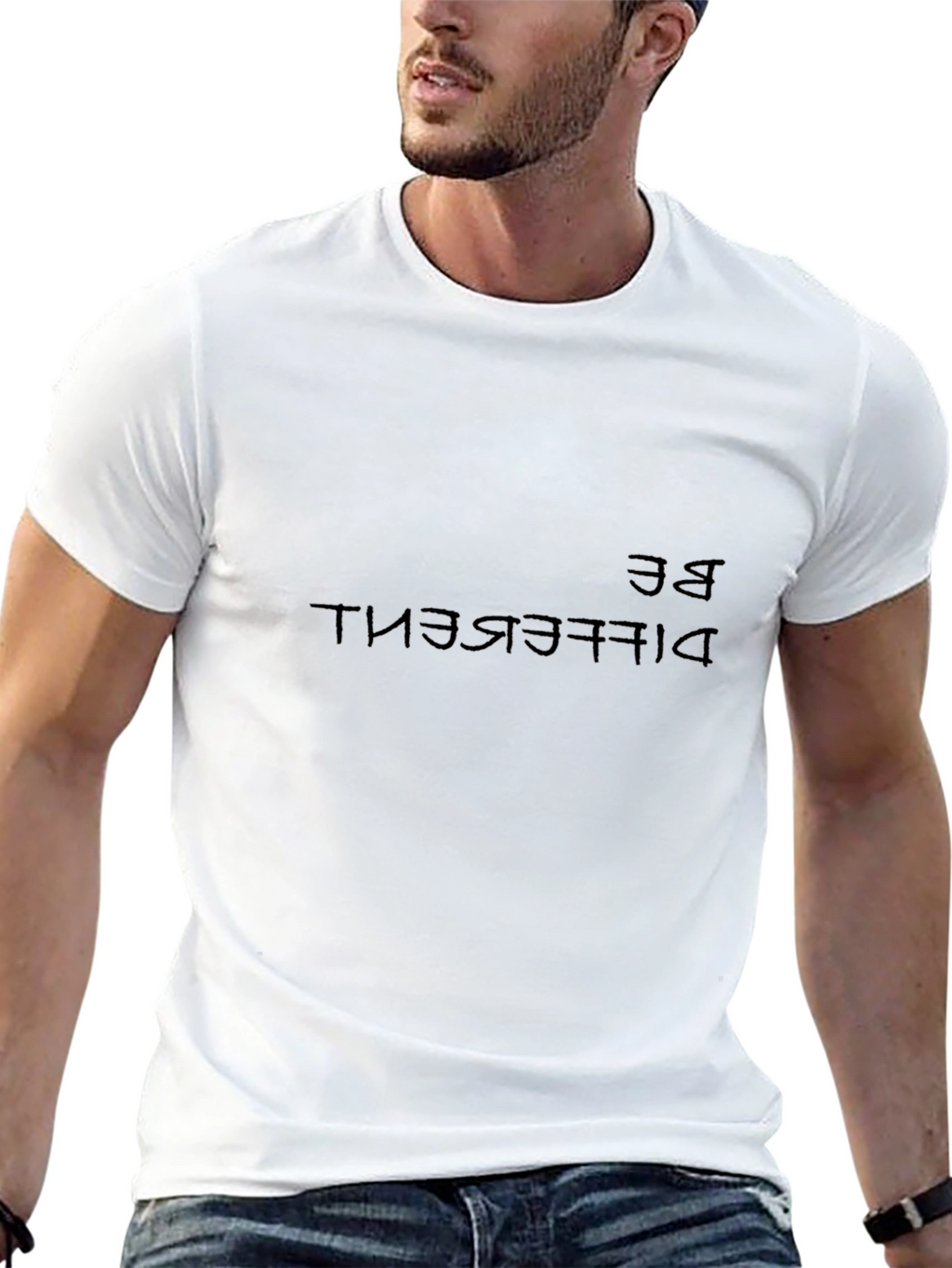 Be Different Graphic Tee - Premium Black T-Shirt