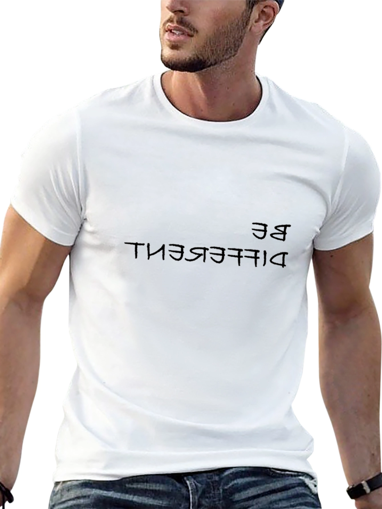 Be Different Graphic Tee - Premium Black T-Shirt