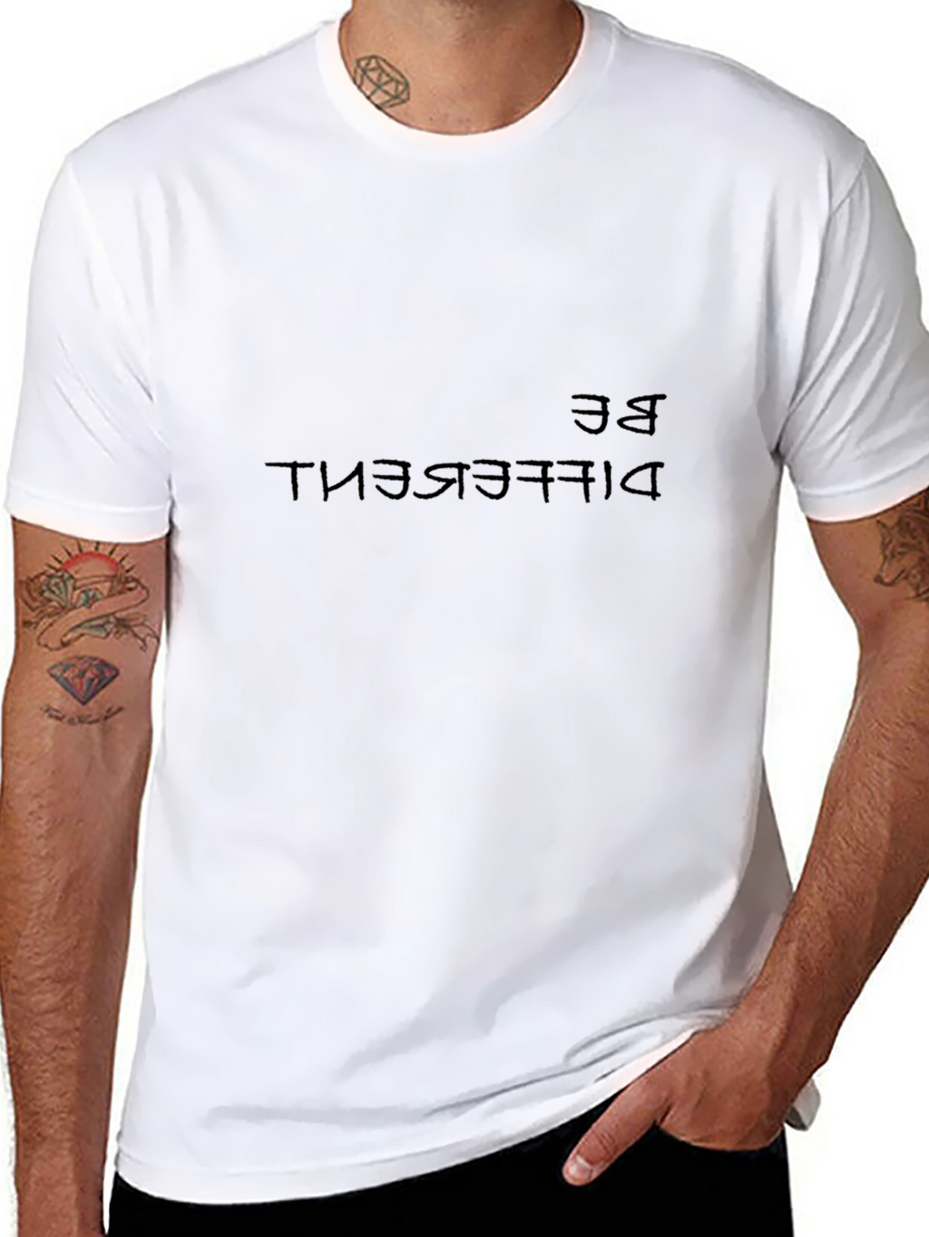 Be Different Graphic Tee - Premium Black T-Shirt