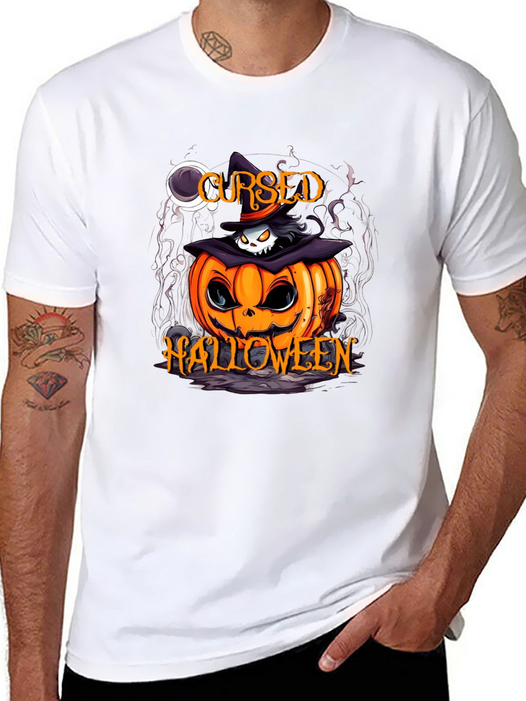 Cursed Halloween Pumpkin T-Shirt