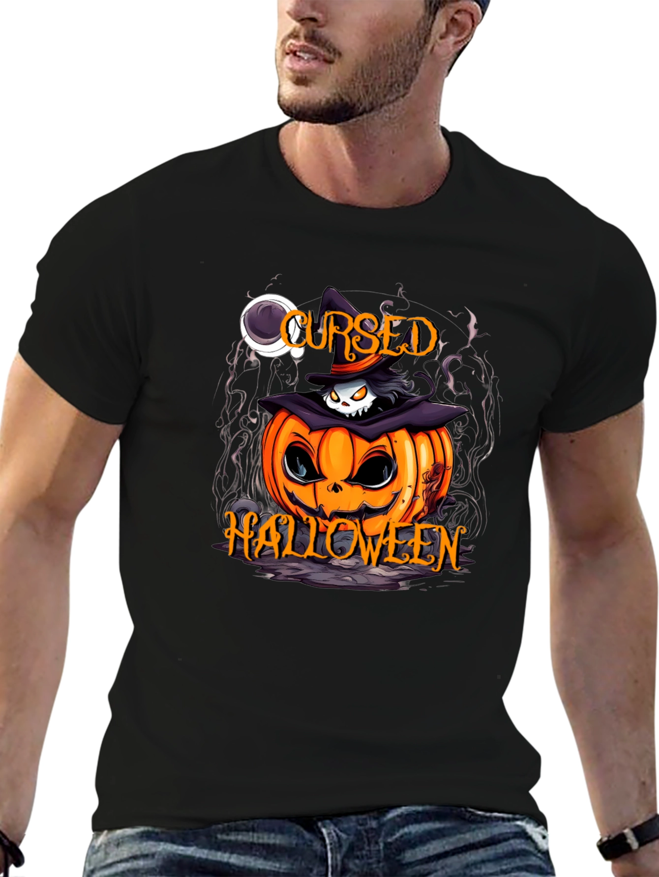 Cursed Halloween Pumpkin T-Shirt