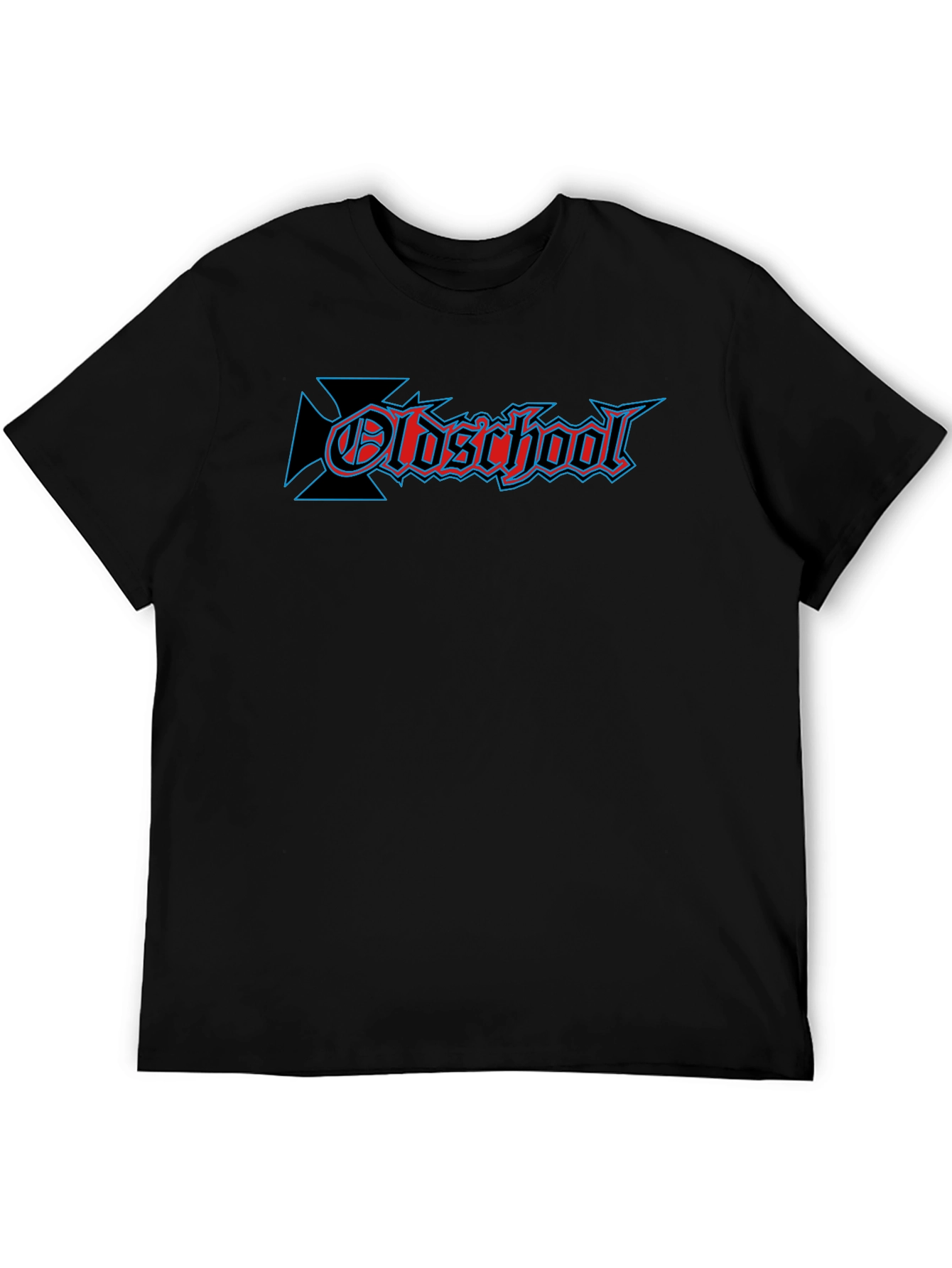 Oldschool Graphic Print Black T-Shirt