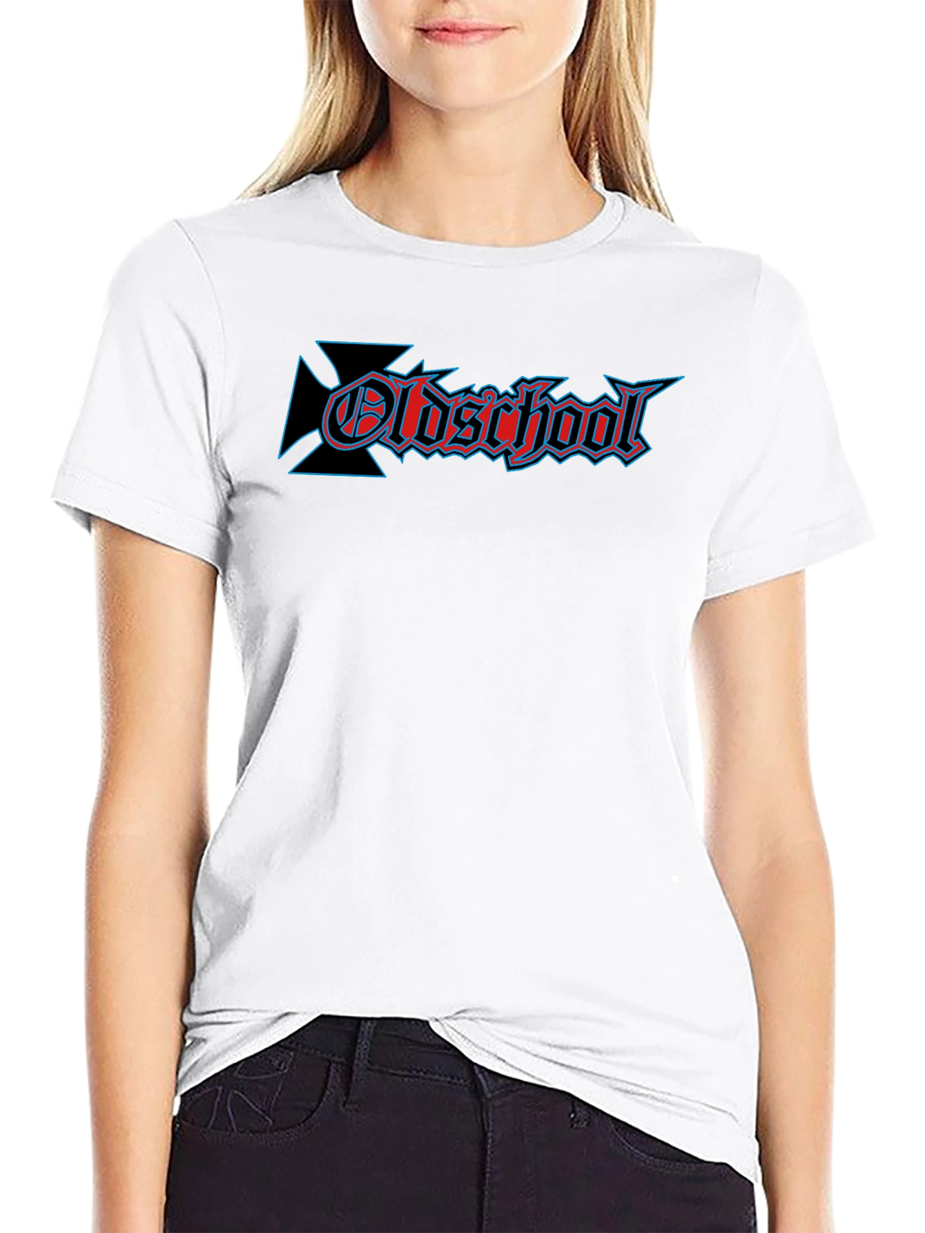 Oldschool Graphic Print Black T-Shirt