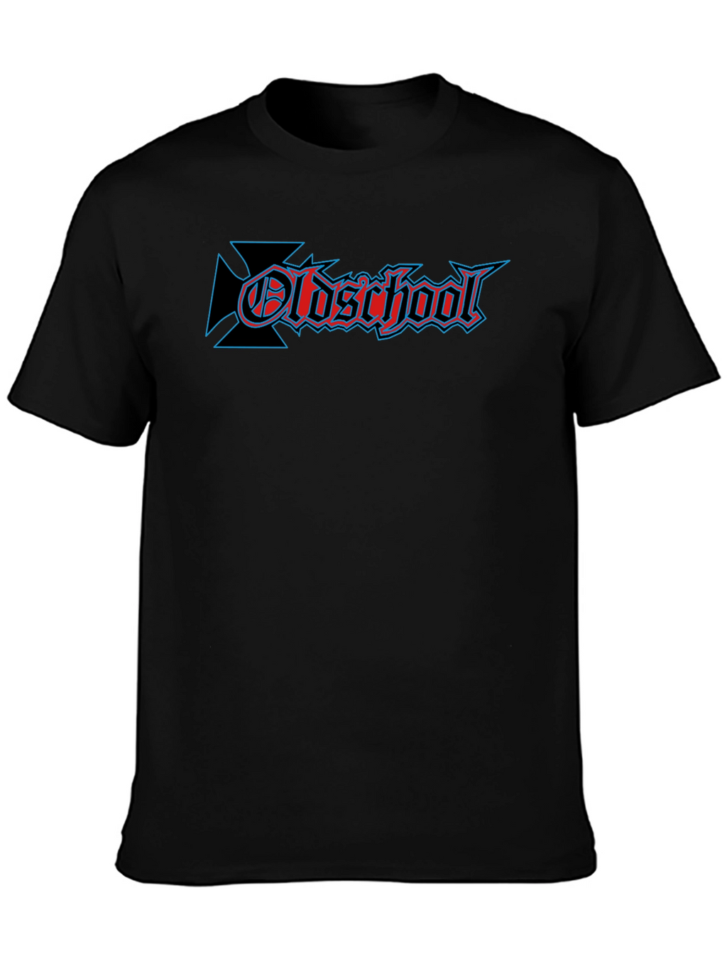 Oldschool Graphic Print Black T-Shirt