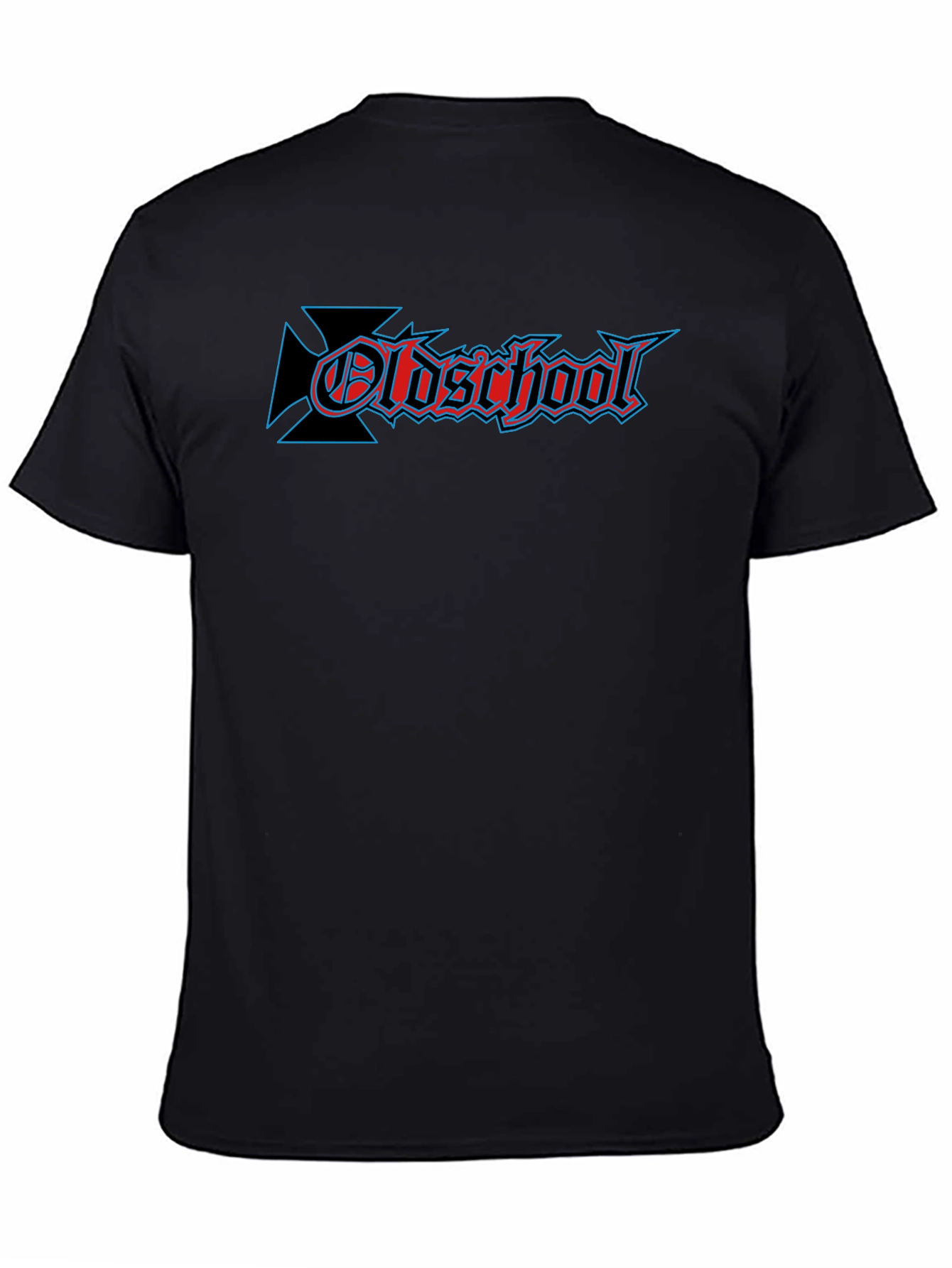 Oldschool Graphic Print Black T-Shirt