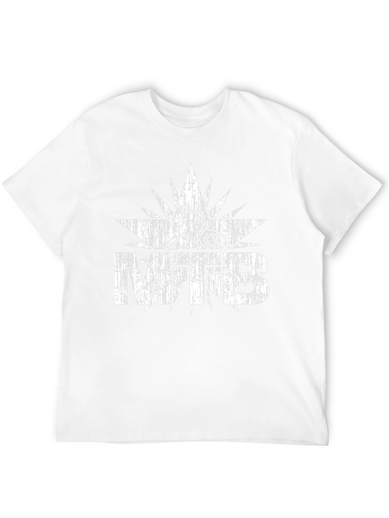 MTB Mountain Biking Distressed Graphic T-Shirt