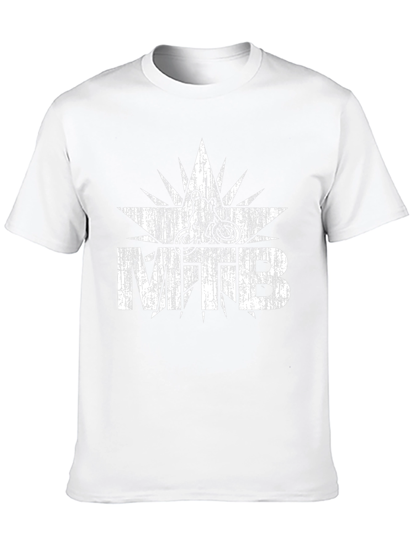 MTB Mountain Biking Distressed Graphic T-Shirt