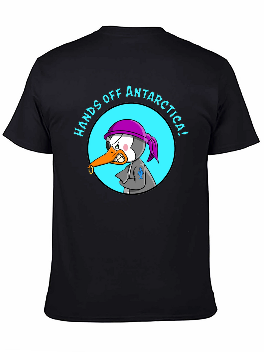 Hands Off Antarctica T-Shirt - Angry Penguin