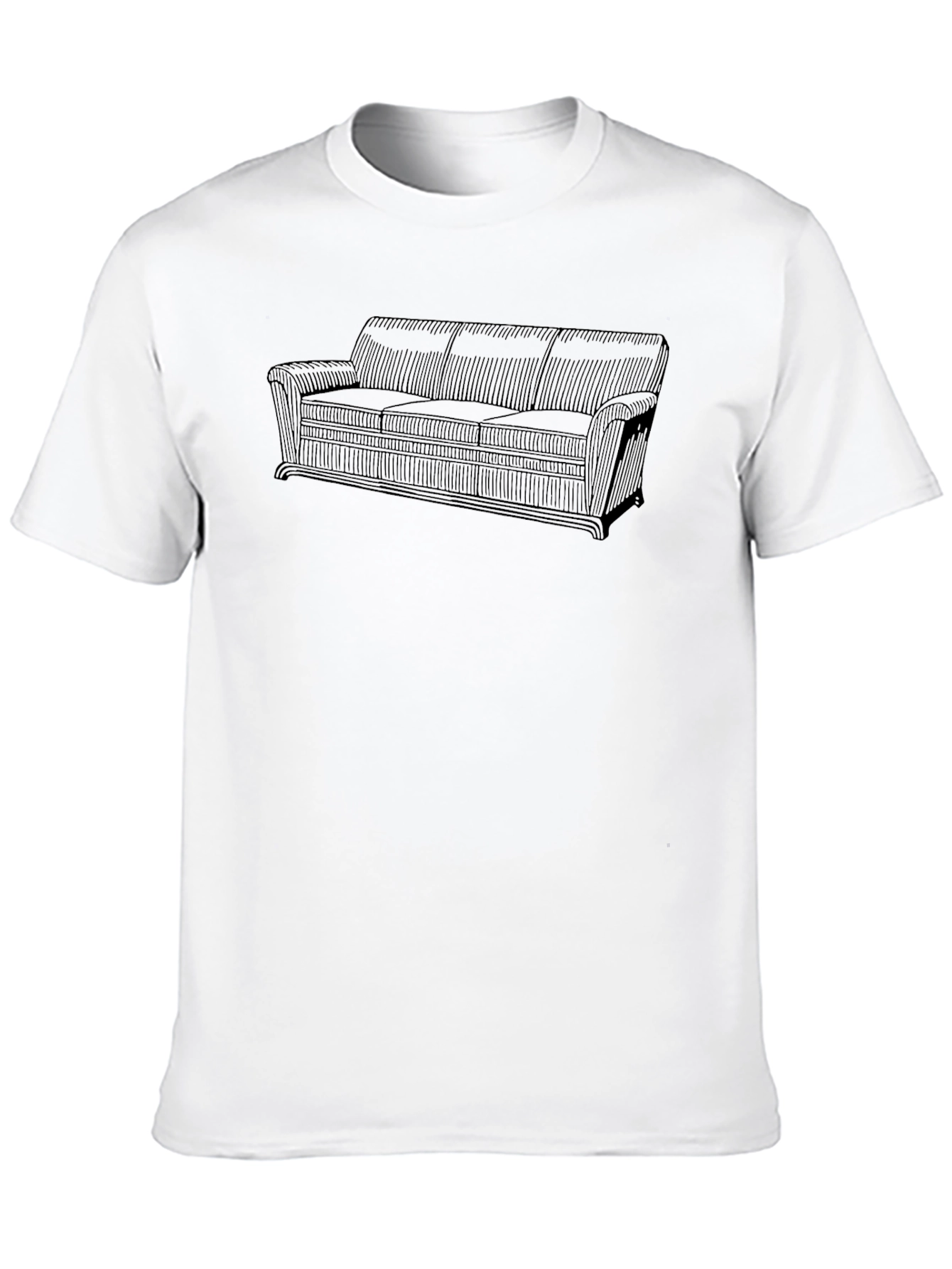 Retro Couch Graphic Tee - Classic Comfort Style