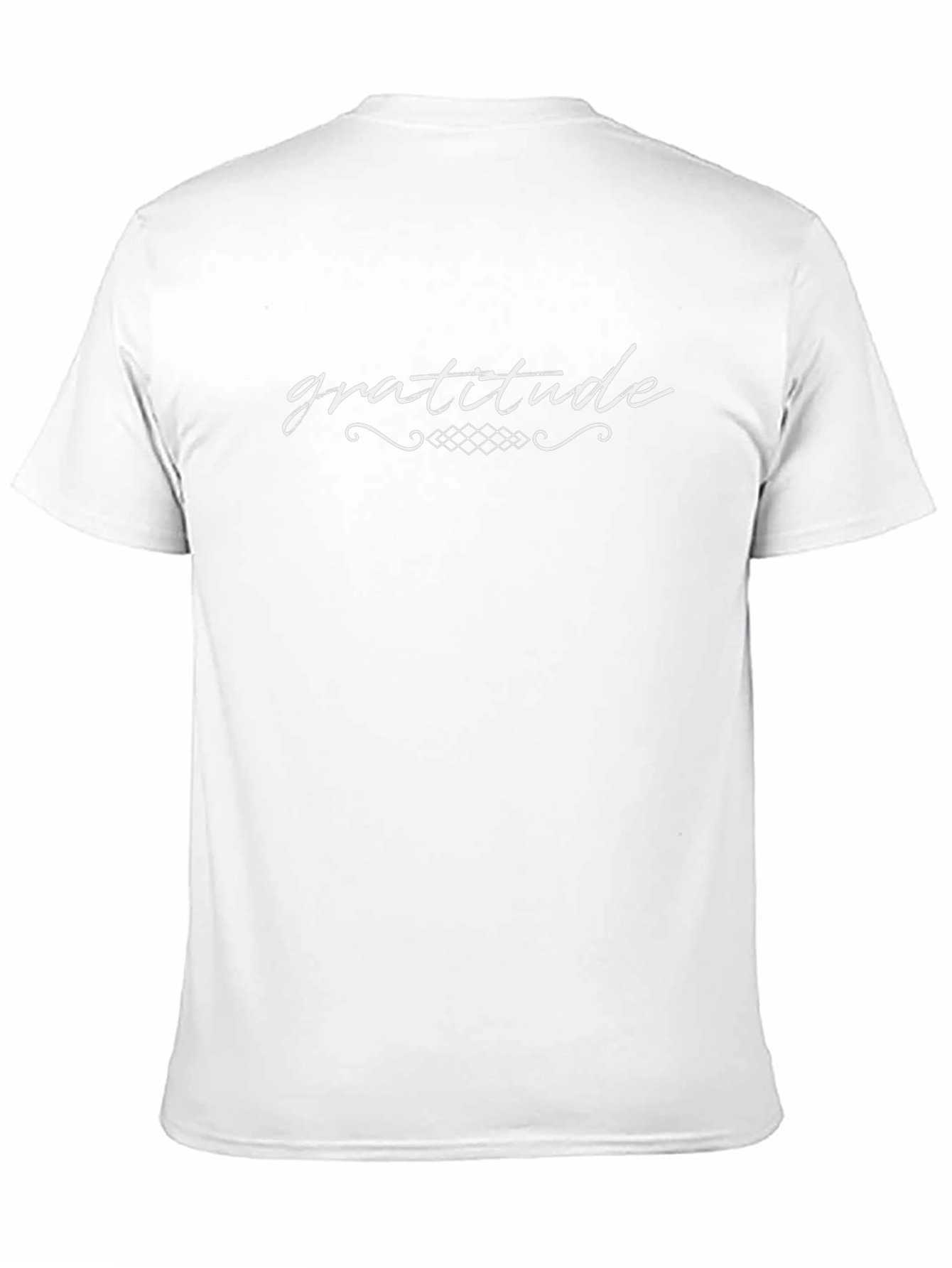 Gratitude Graphic Tee - Black Cotton T-Shirt