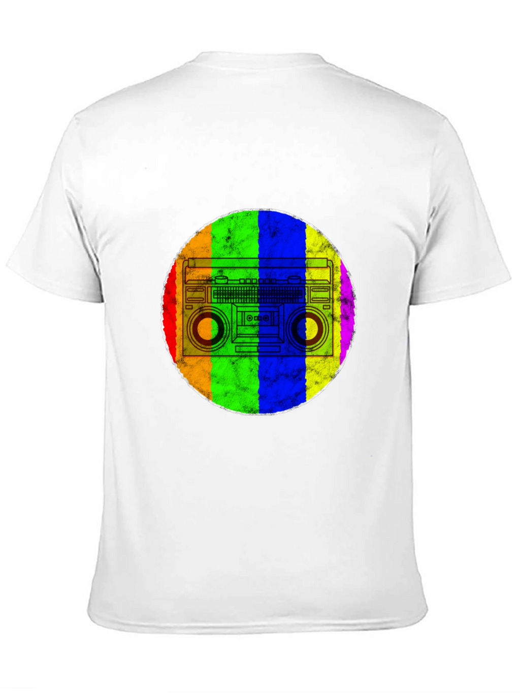 Retro Rainbow Boombox T-Shirt