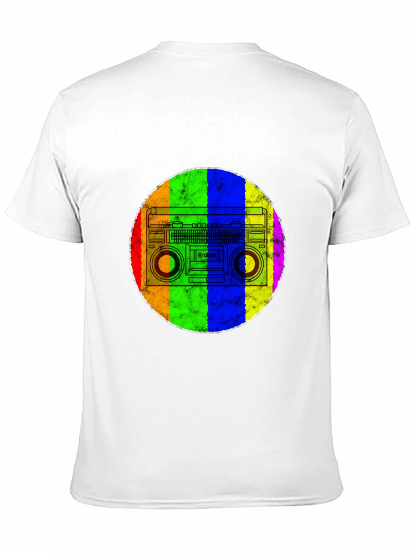 Retro Rainbow Boombox T-Shirt