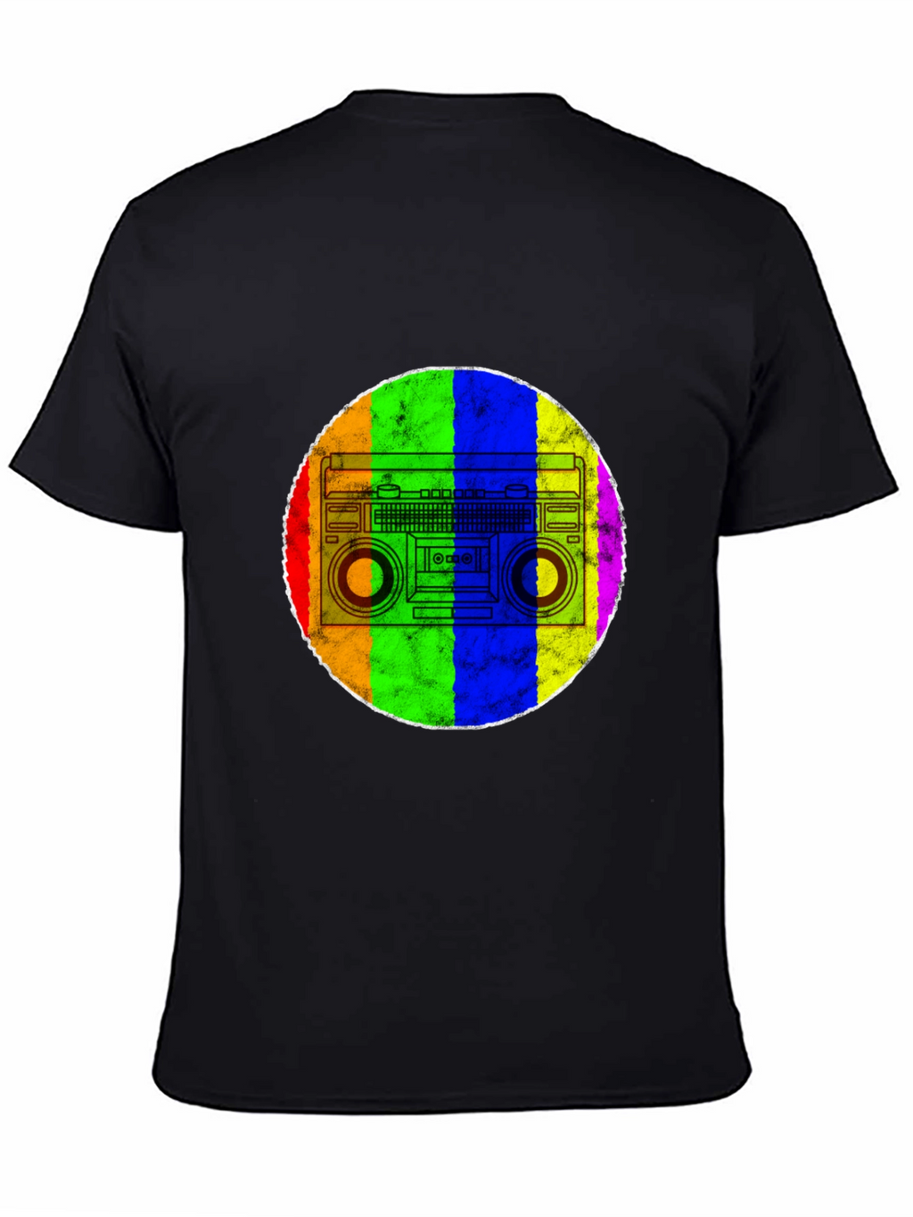 Retro Rainbow Boombox T-Shirt