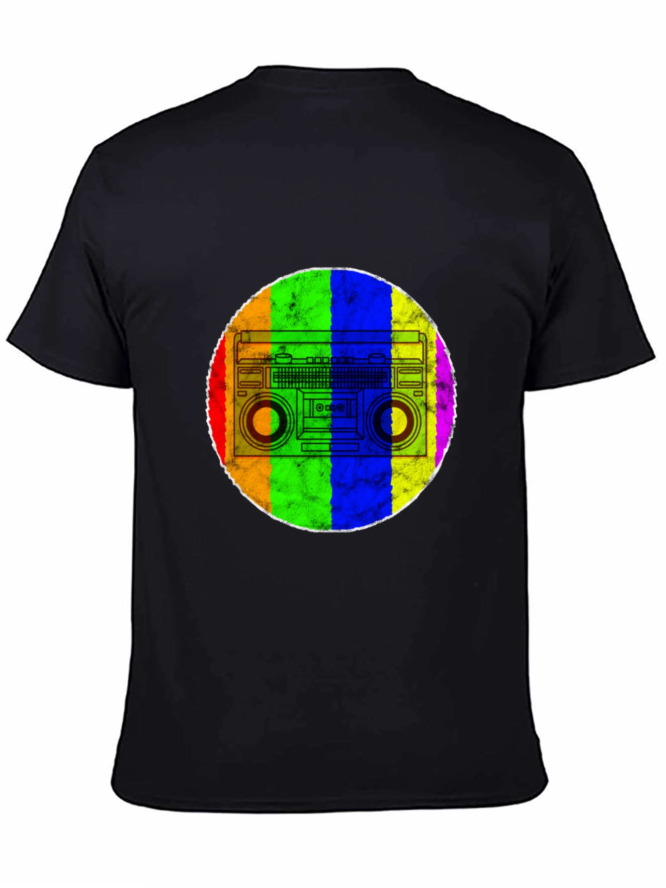 Retro Rainbow Boombox T-Shirt