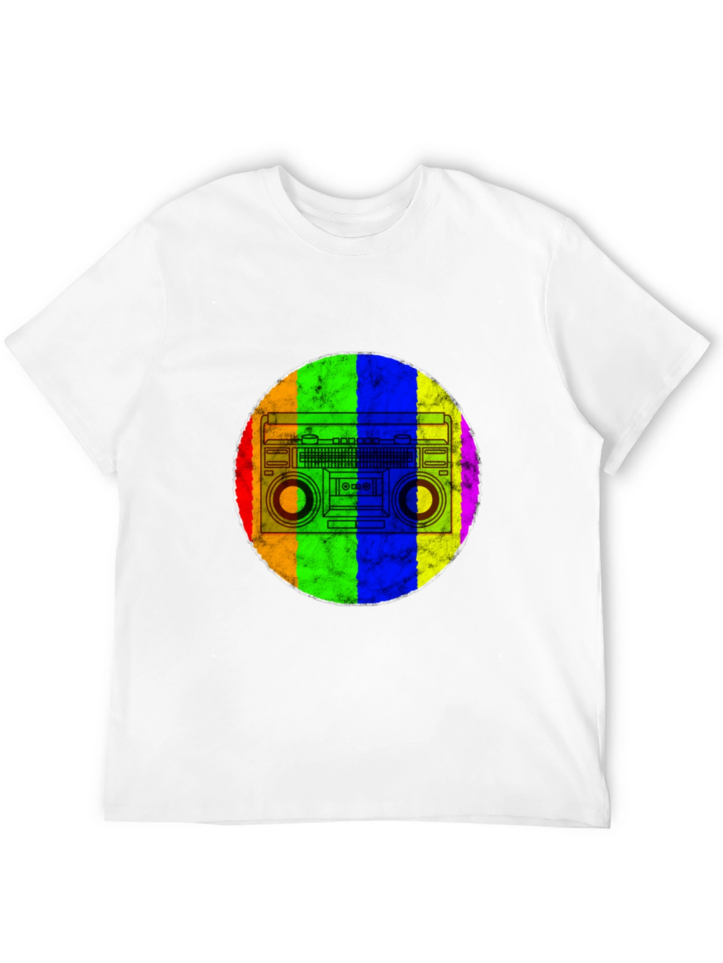 Retro Rainbow Boombox T-Shirt