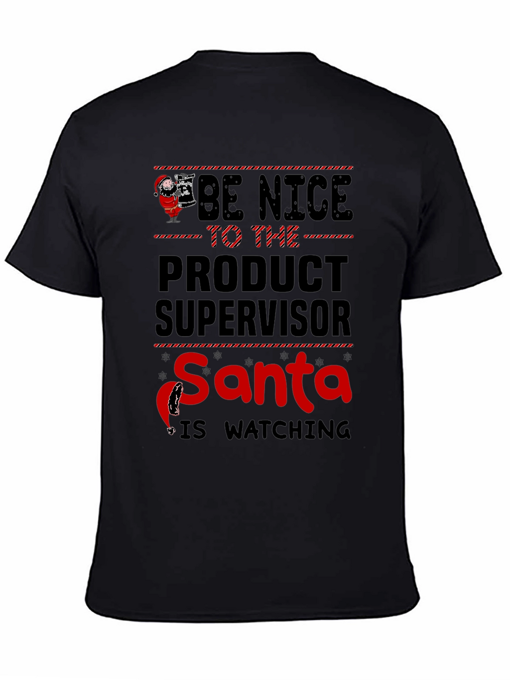 Product Supervisor Santa Christmas Graphic Tee