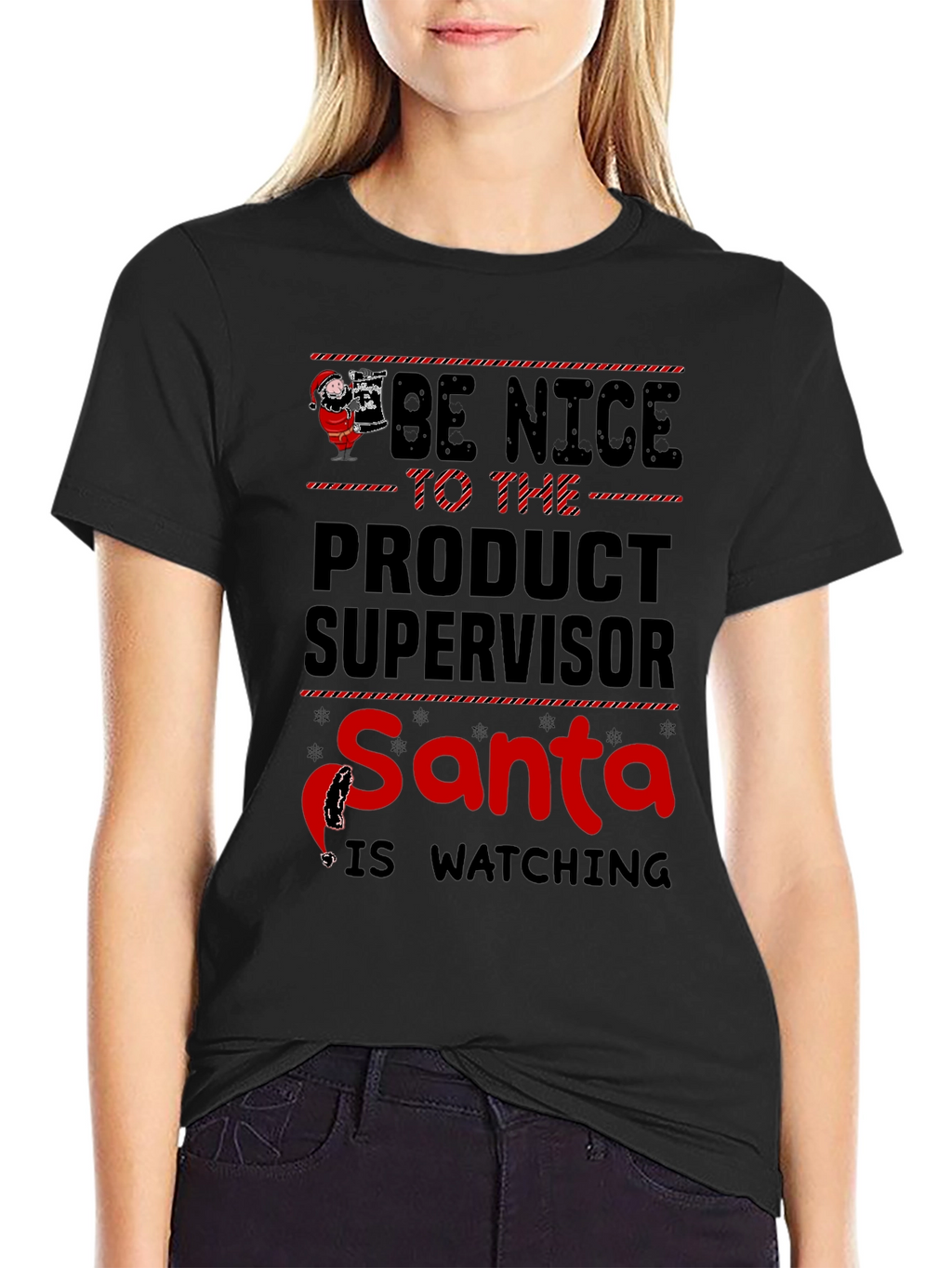 Product Supervisor Santa Christmas Graphic Tee