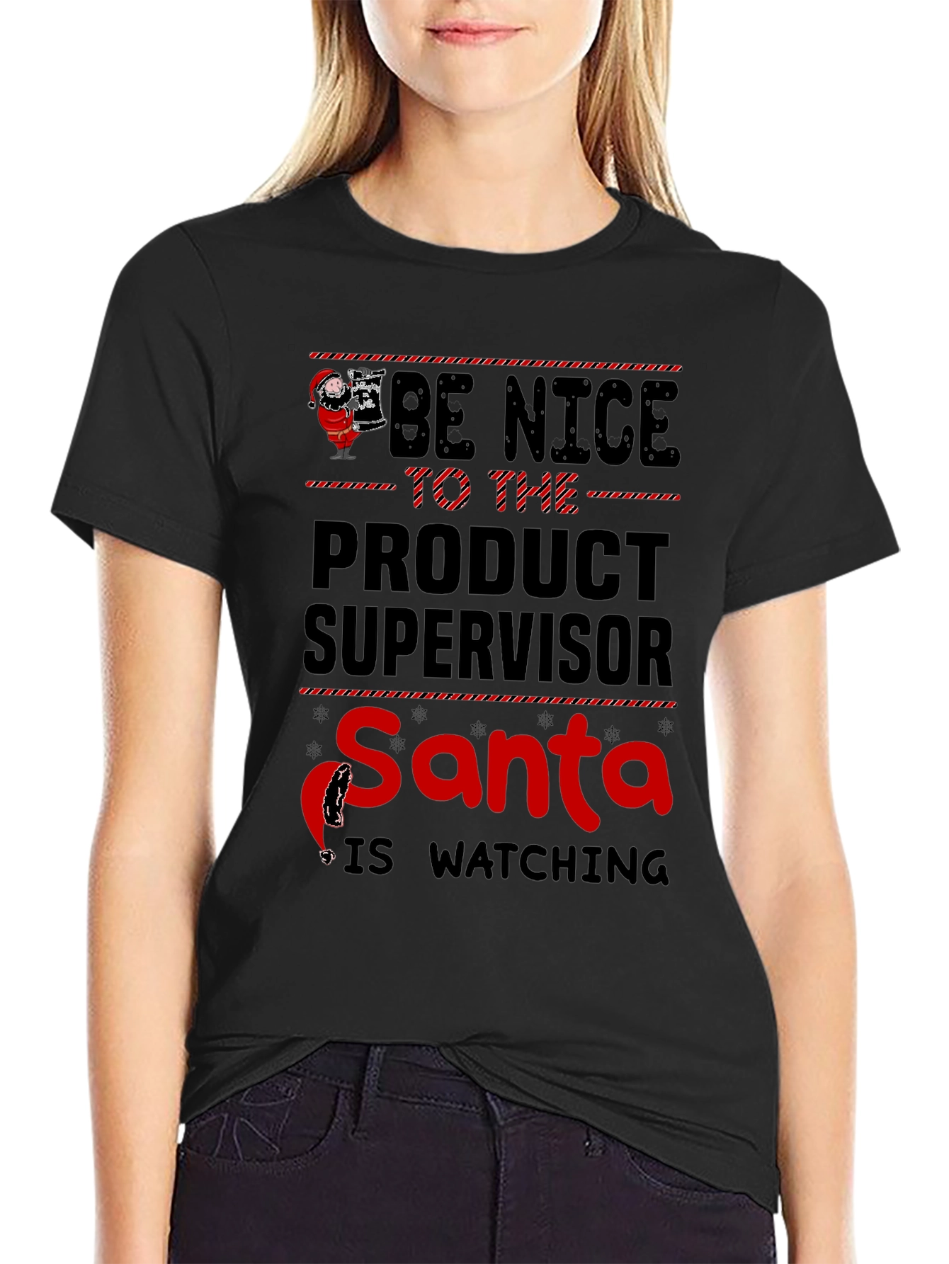 Product Supervisor Santa Christmas Graphic Tee