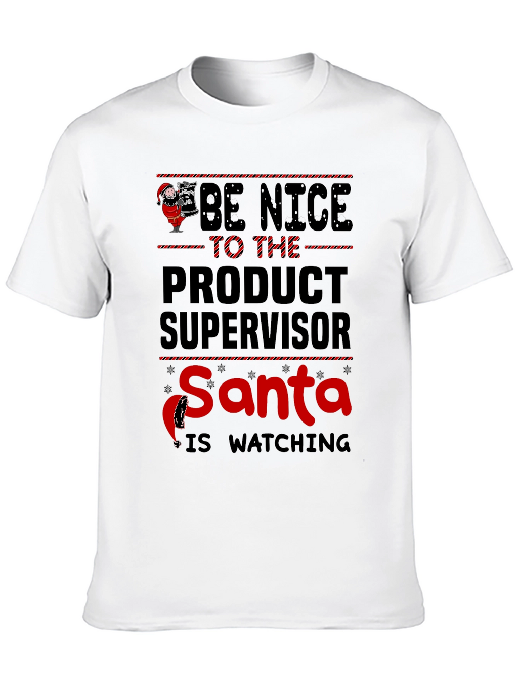 Product Supervisor Santa Christmas Graphic Tee