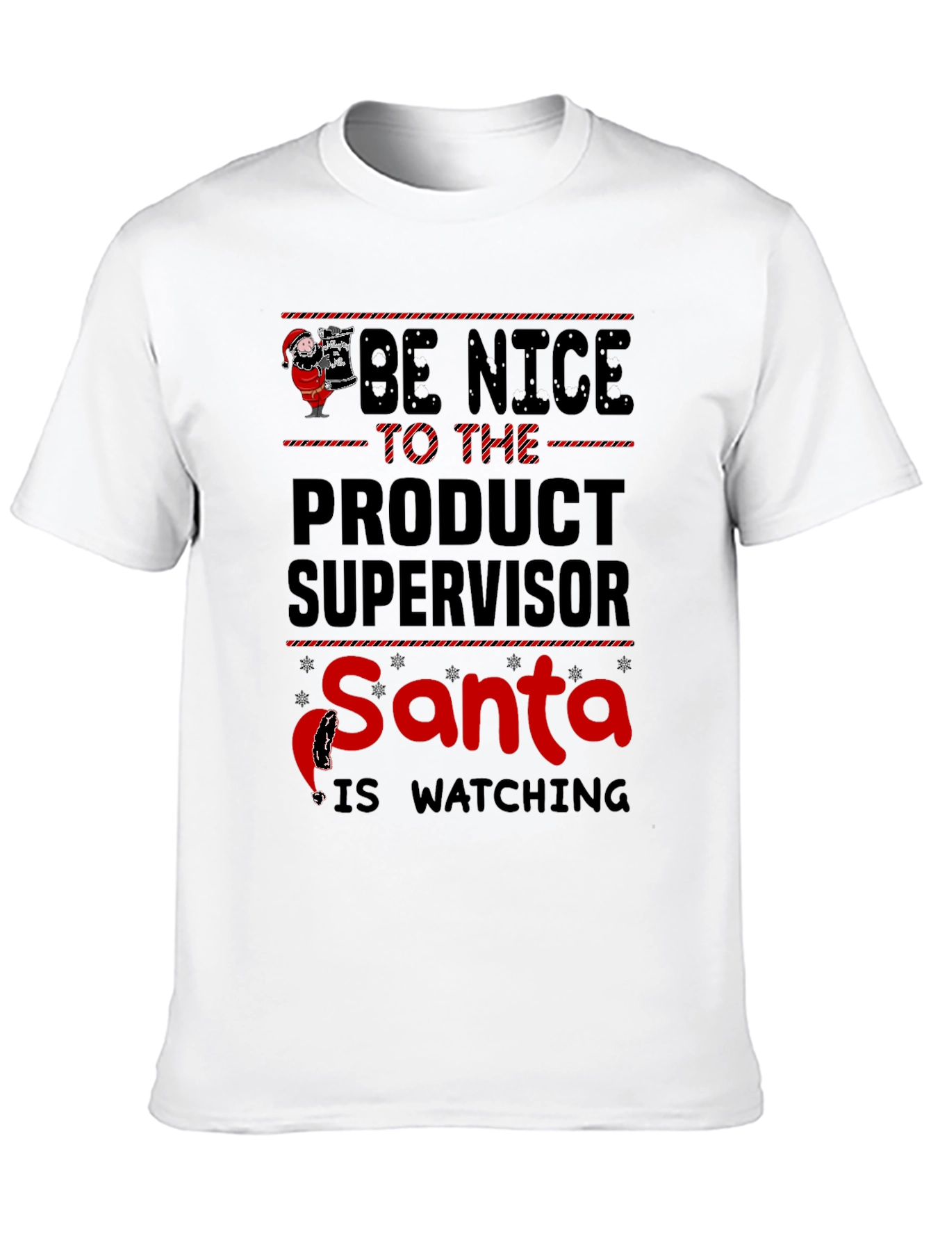 Product Supervisor Santa Christmas Graphic Tee