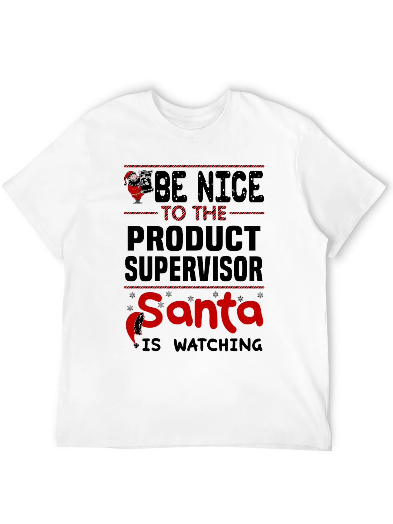Product Supervisor Santa Christmas Graphic Tee