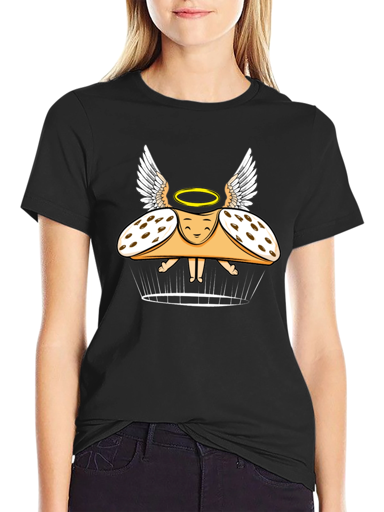 Cannoli Angel Graphic Tee - Sweet & Heavenly!