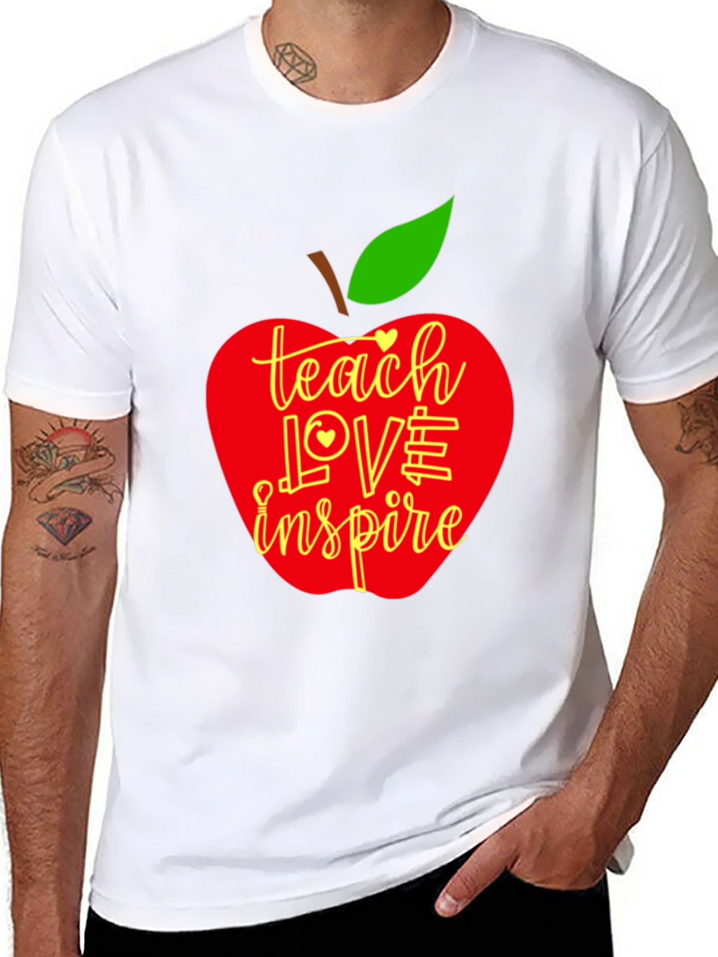 Teach Love Inspire Apple T-Shirt