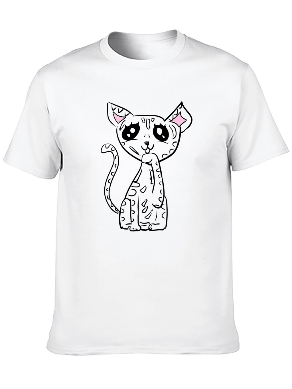 Black Cat Graphic Tee - Unique Design