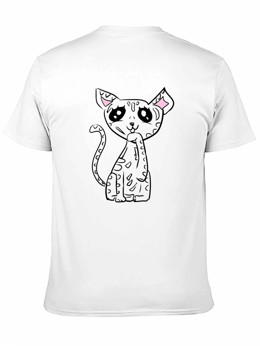 Black Cat Graphic Tee - Unique Design
