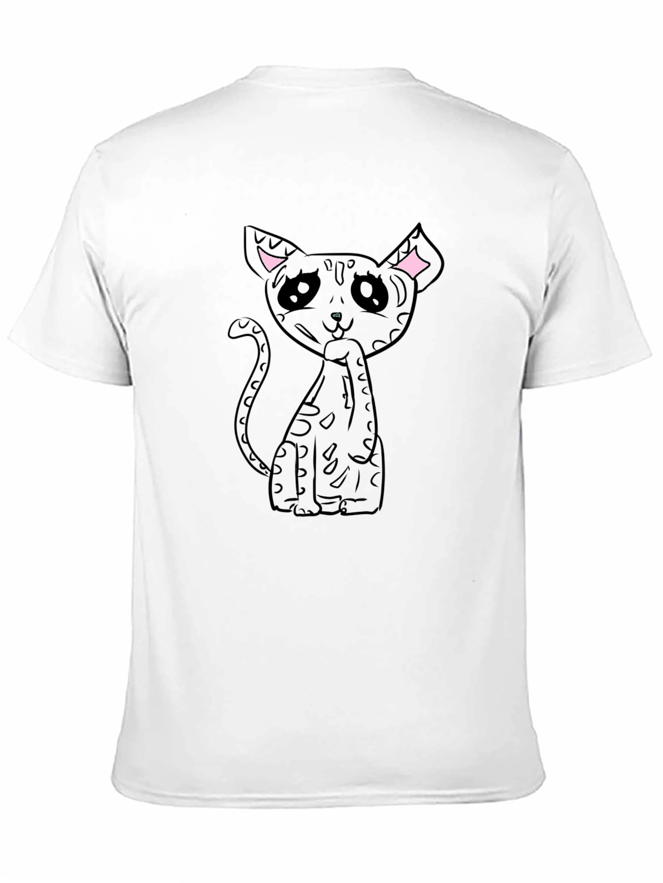 Black Cat Graphic Tee - Unique Design