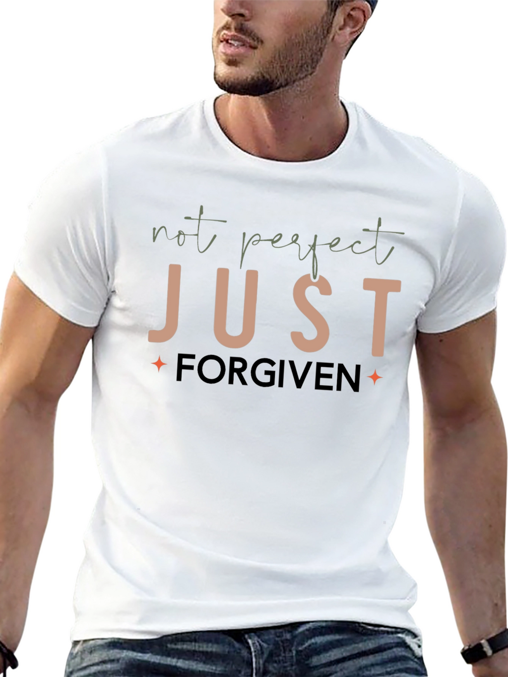 Not Perfect Just Forgiven Graphic T-Shirt
