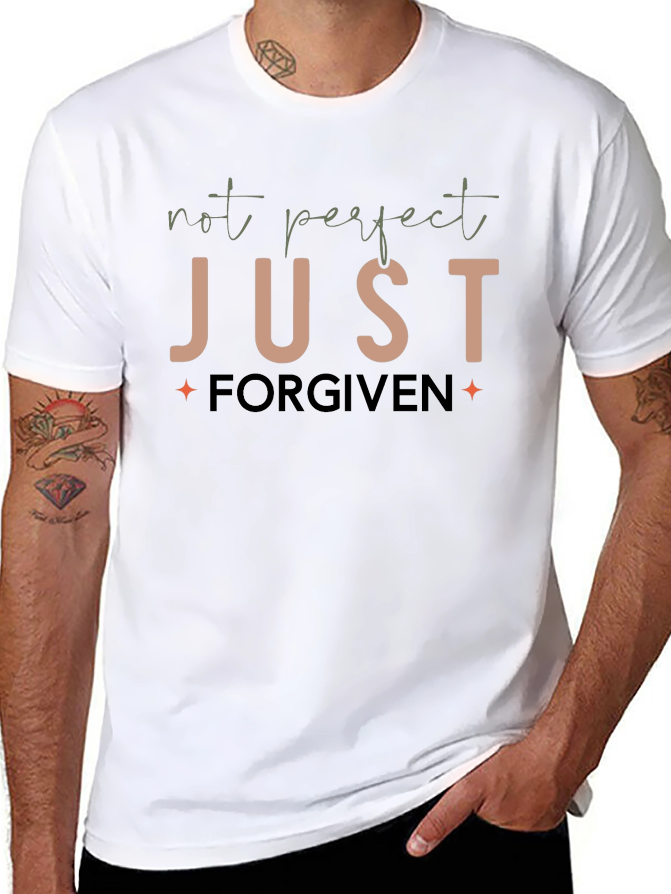 Not Perfect Just Forgiven Graphic T-Shirt