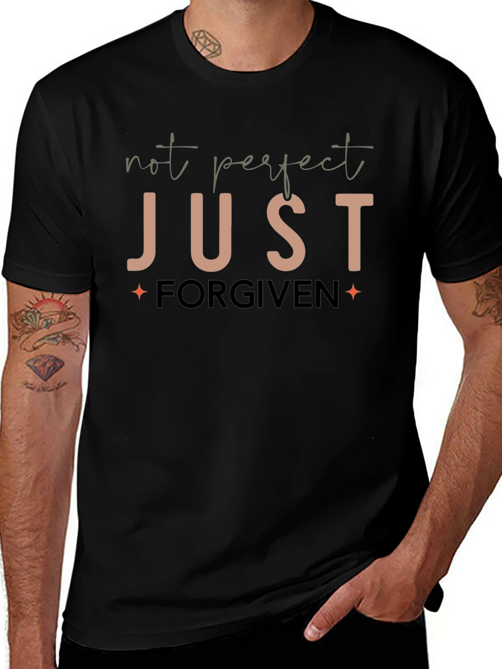 Not Perfect Just Forgiven Graphic T-Shirt