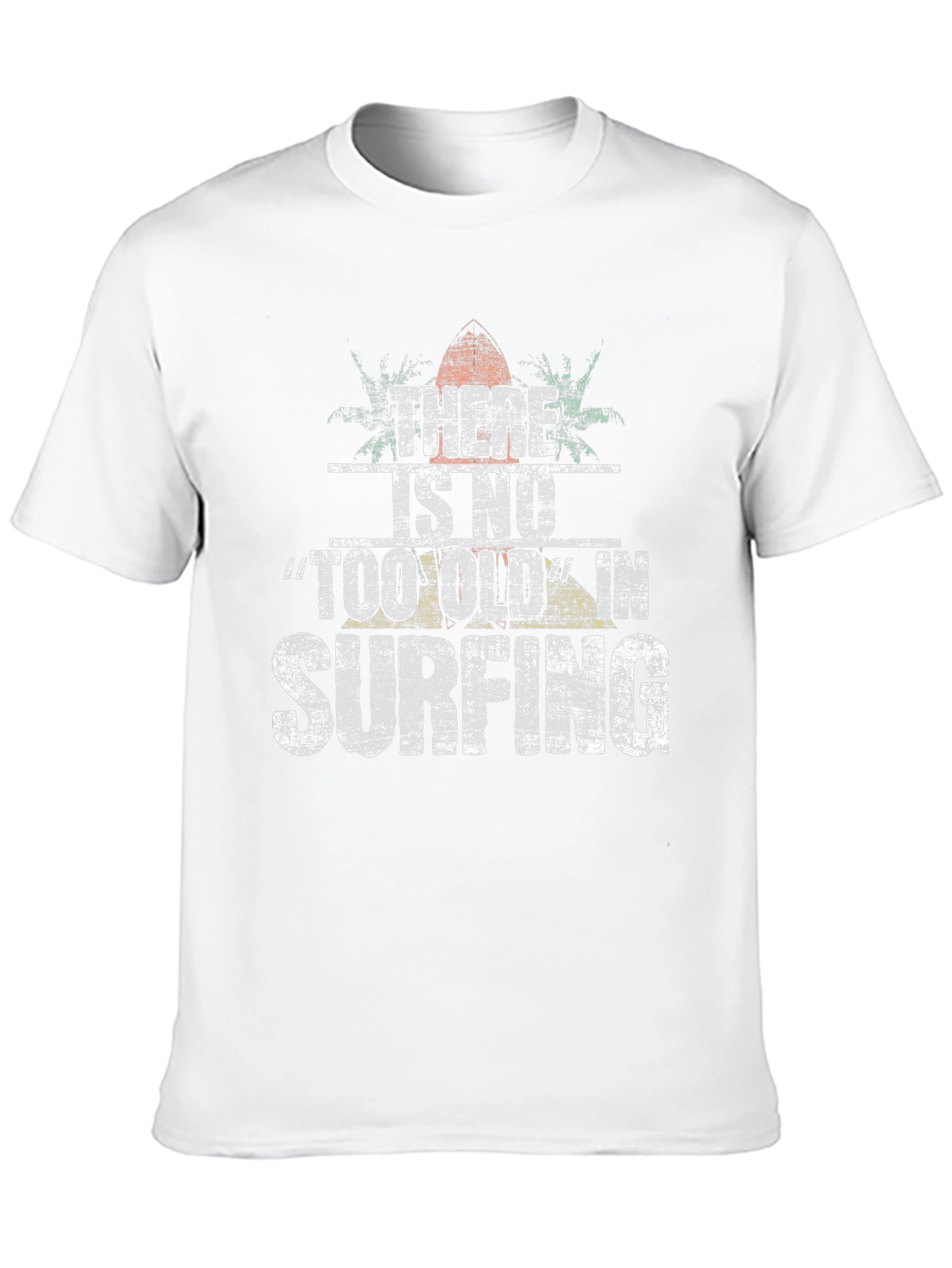 There Is No Too Old In Surfing Black T-Shirt