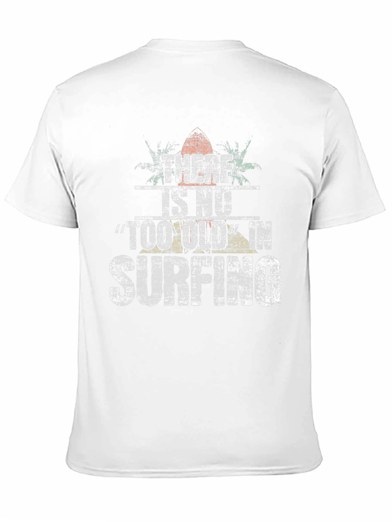 There Is No Too Old In Surfing Black T-Shirt