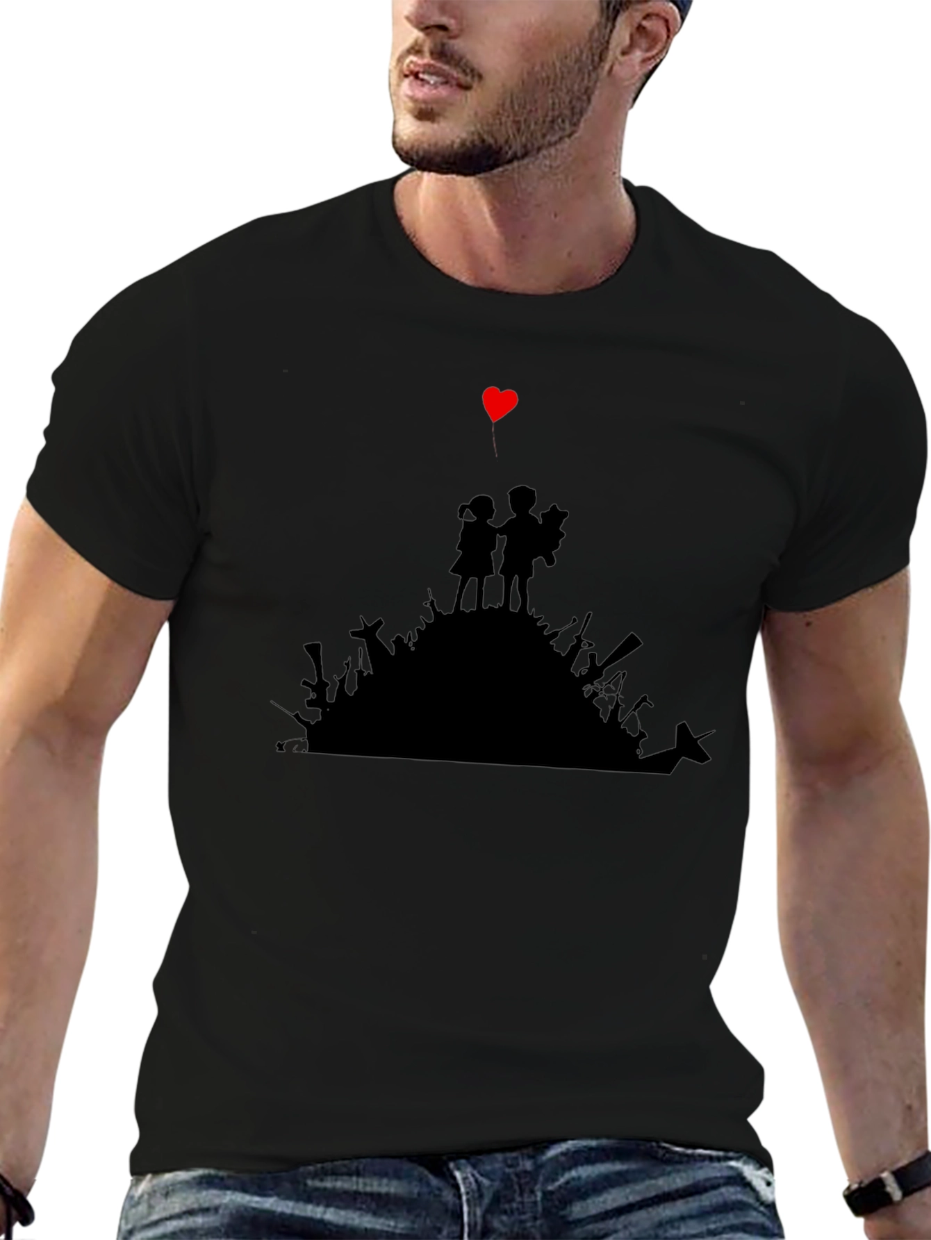 Banksy Inspired Silhouette T-Shirt