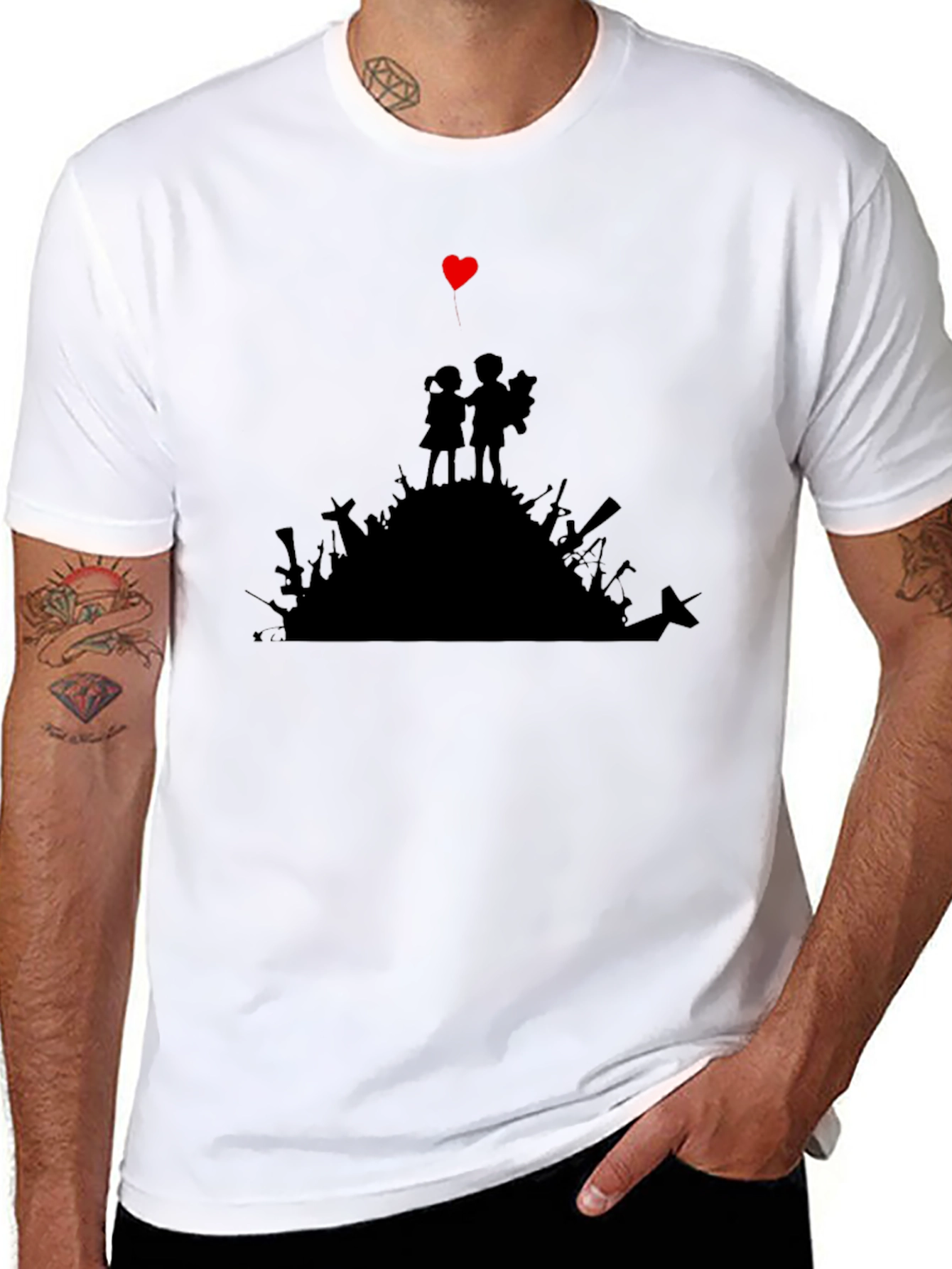 Banksy Inspired Silhouette T-Shirt