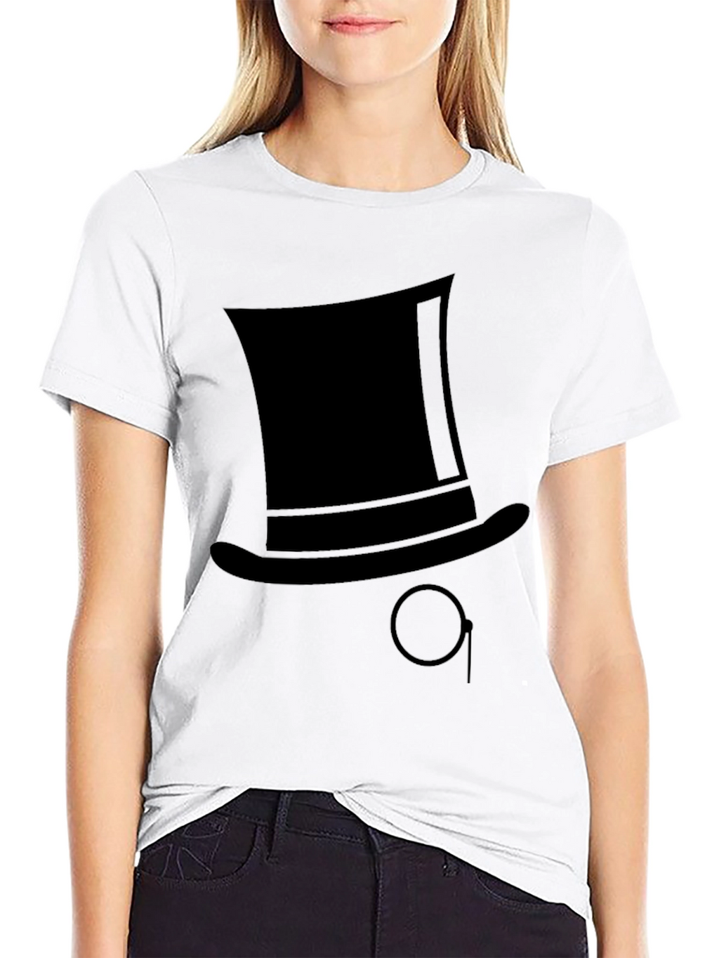 Top Hat Monocle Graphic Tee - Stylish & Unique