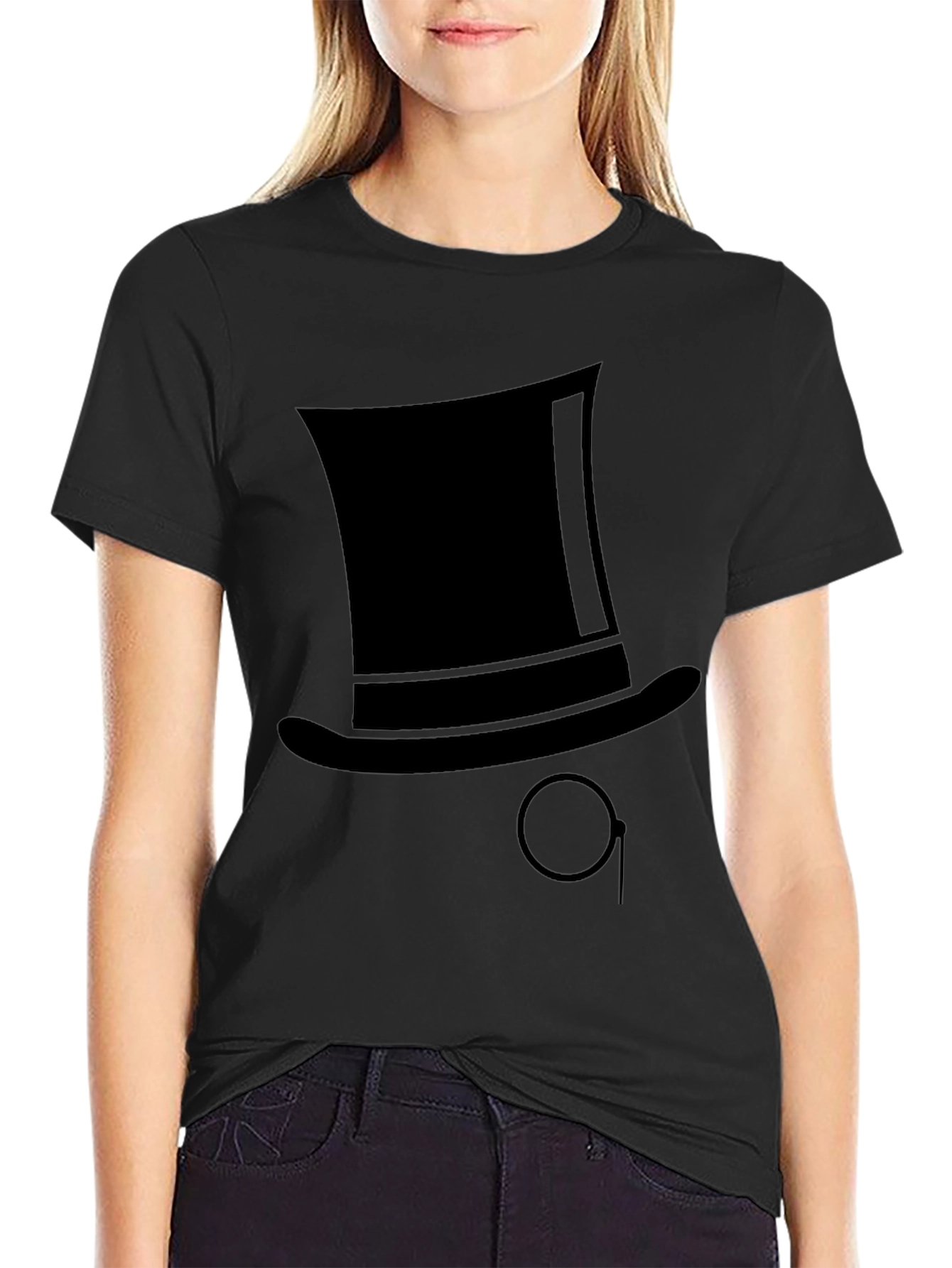Top Hat Monocle Graphic Tee - Stylish & Unique
