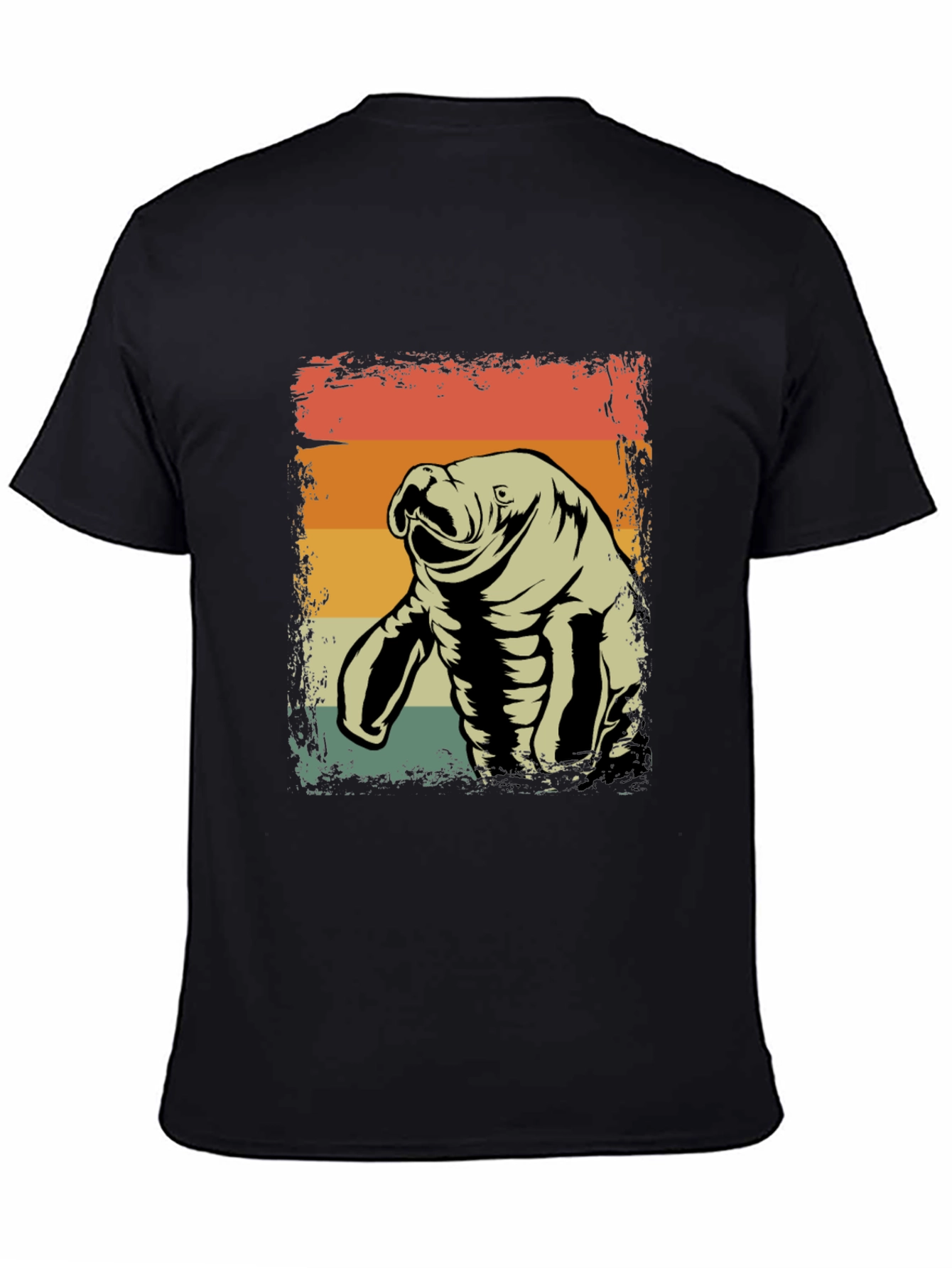 Retro Manatee Graphic Tee - Vintage Style Comfort