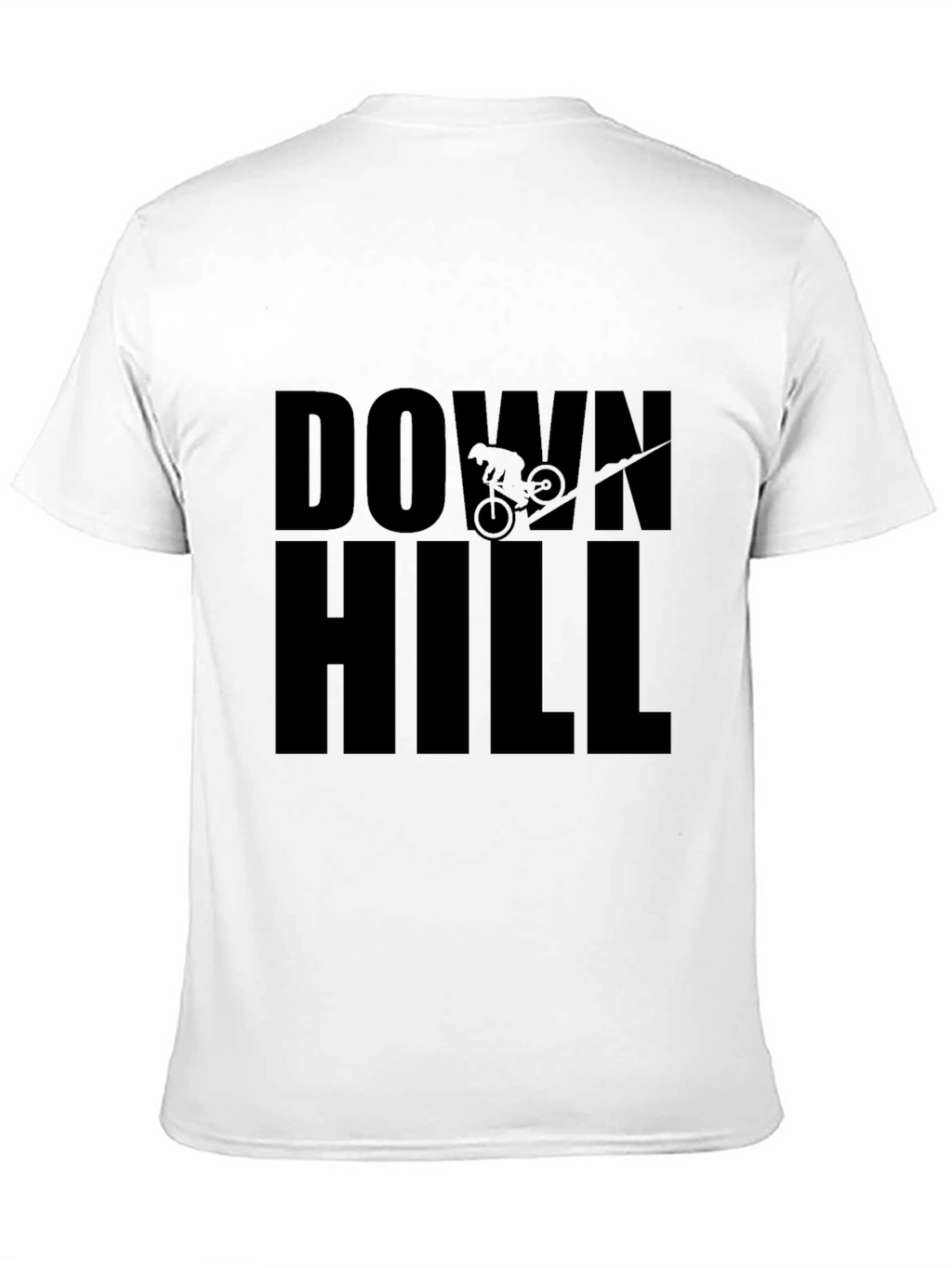 Downhill Mountain Biking Black T-Shirt