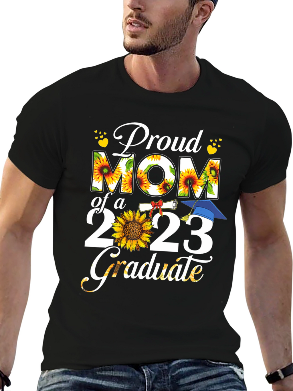 Proud Mom of a 2023 Graduate Sunflower T-Shirt