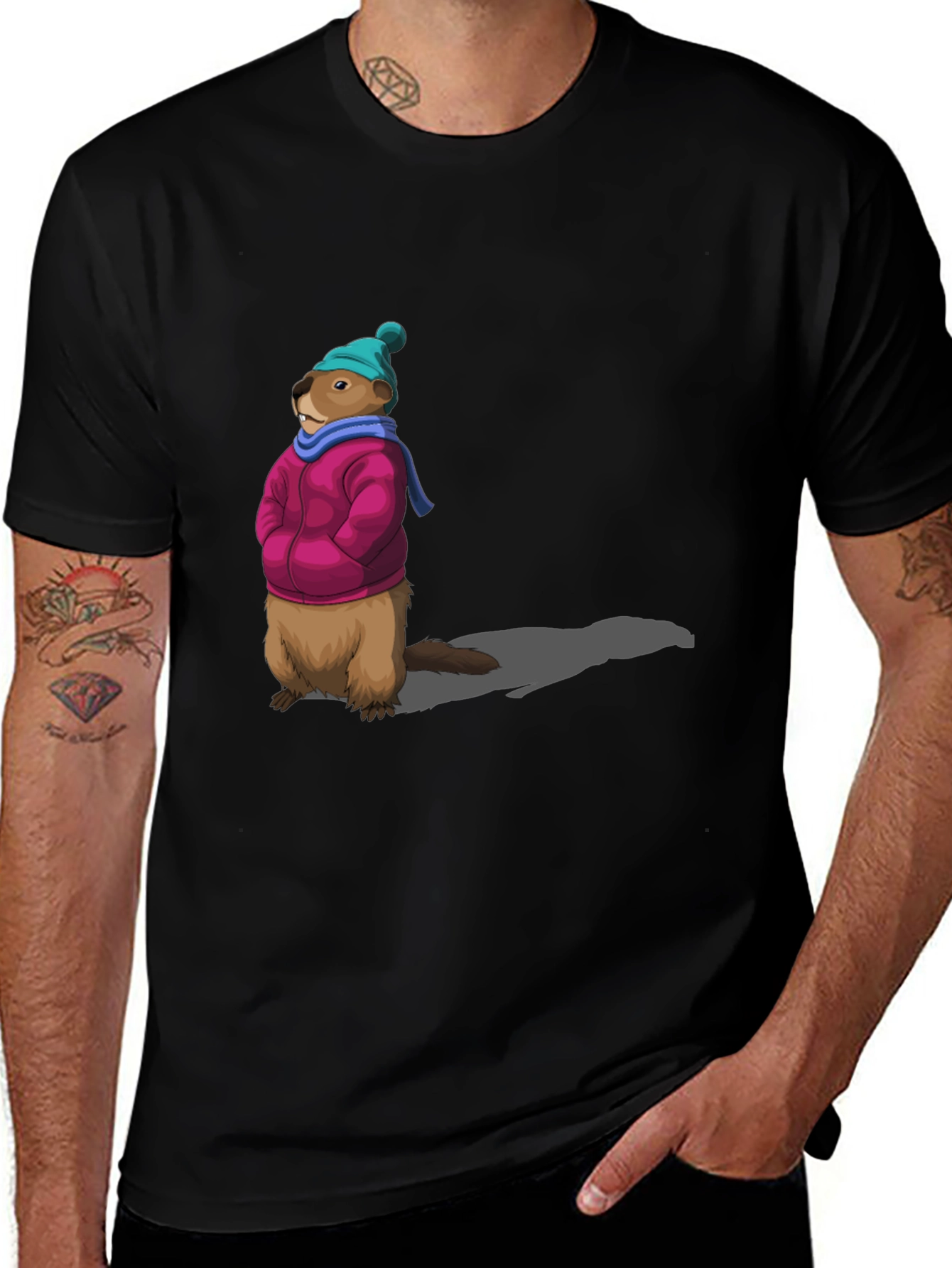 Groundhog Day T-Shirt - Winter Ready Marmot Tee