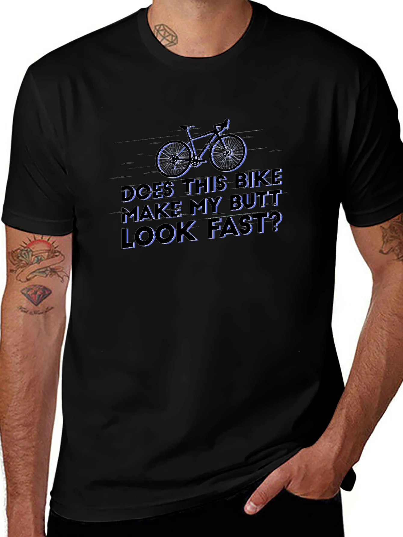 Funny Bike T-Shirt: Does This Bike Make My Butt Look Fast?